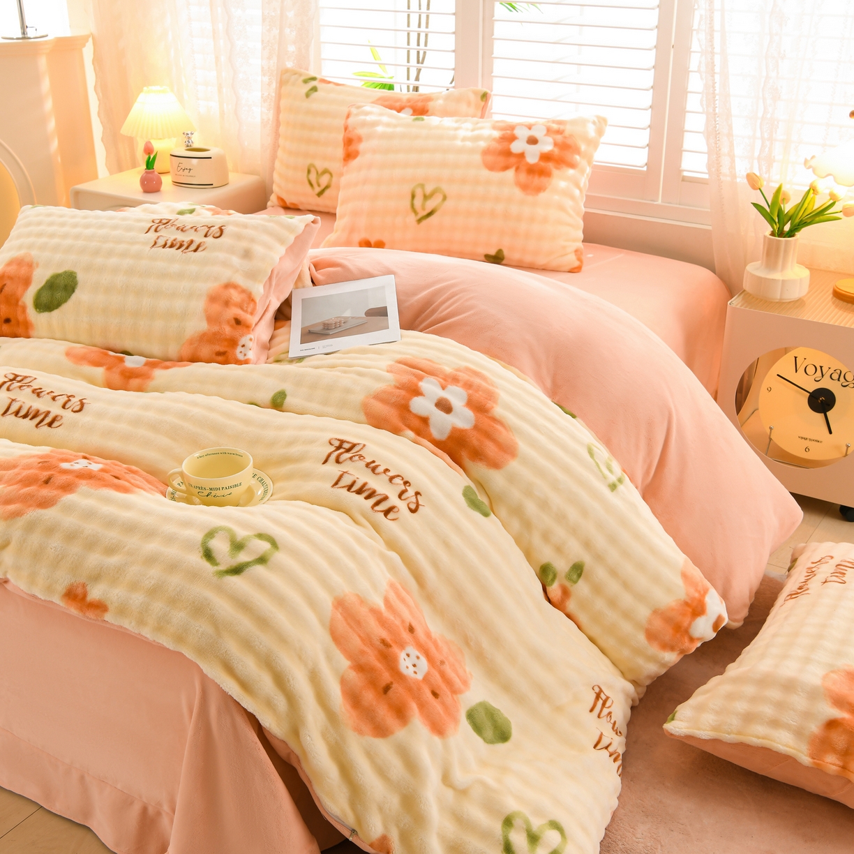 91家纺网 家纺一手货源 找家纺 （总）斯尔顿 2025新款8斤加厚全消光牛奶绒四件套兔毛绒法莱绒床上用品冬季保暖法兰绒