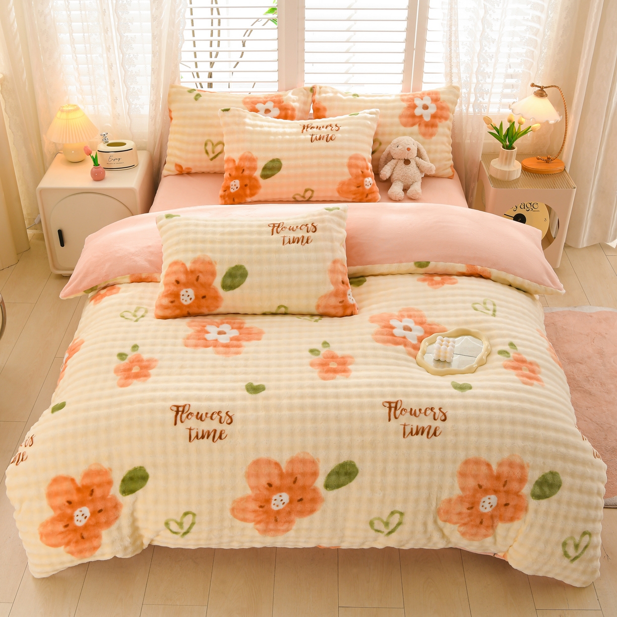 91家纺网 家纺一手货源 找家纺 （总）斯尔顿 2025新款8斤加厚全消光牛奶绒四件套兔毛绒法莱绒床上用品冬季保暖法兰绒