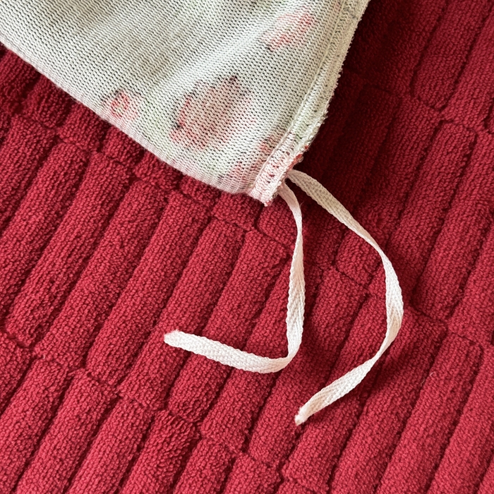 91家纺网 家纺一手货源 找家纺 小叮当家纺仓储工厂店 买家秀 爆款花型2025秋冬新款高克重全消光牛奶绒印花大红喜庆保暖四件套直播 花妖