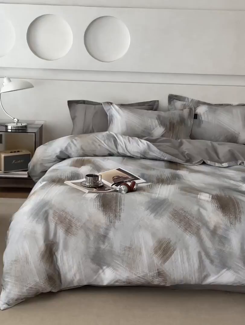 91家纺网 家纺一手货源 找家纺 （总）三味舒屋 2025新款50支全棉印花磨毛四件套-旷野系列 券后（包含优惠券后）不低于289/309元