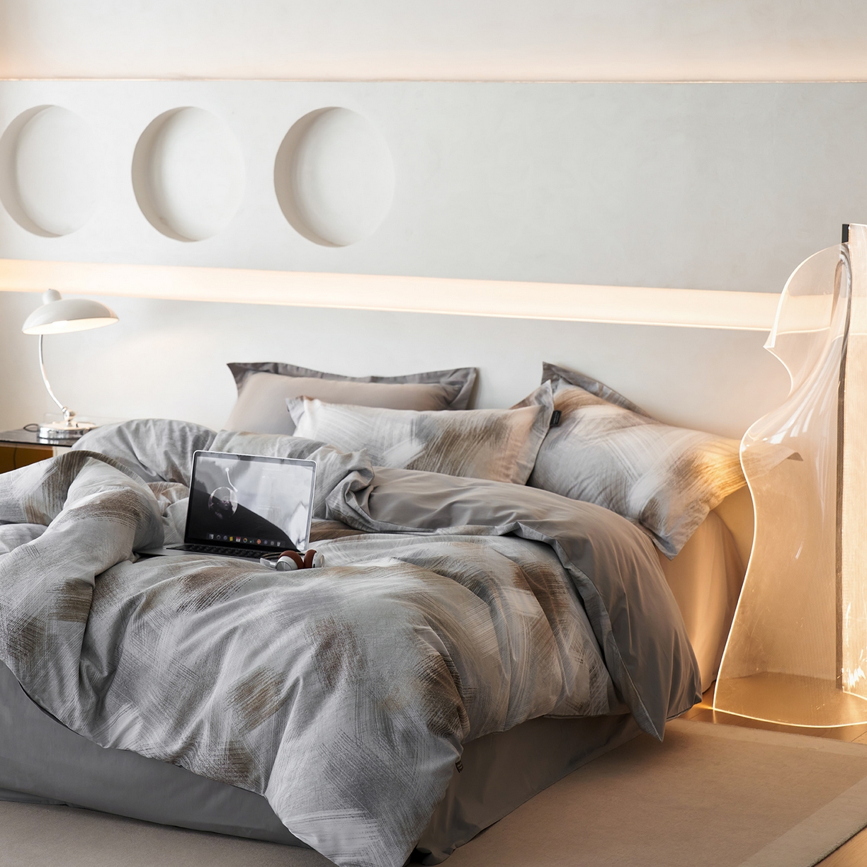 91家纺网 家纺一手货源 找家纺 （总）三味舒屋 2025新款50支全棉印花磨毛四件套-旷野系列 券后（包含优惠券后）不低于289/309元