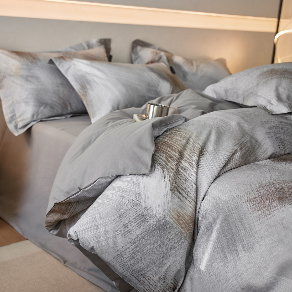 91家纺网 家纺一手货源 找家纺 （总）三味舒屋 2025新款50支全棉印花磨毛四件套-旷野系列 券后（包含优惠券后）不低于289/309元