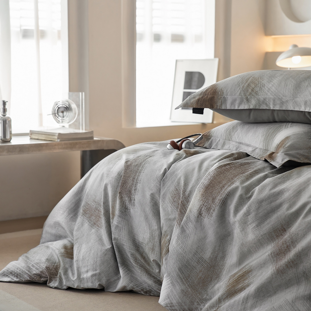 91家纺网 家纺一手货源 找家纺 （总）三味舒屋 2025新款50支全棉印花磨毛四件套-旷野系列 券后（包含优惠券后）不低于289/309元