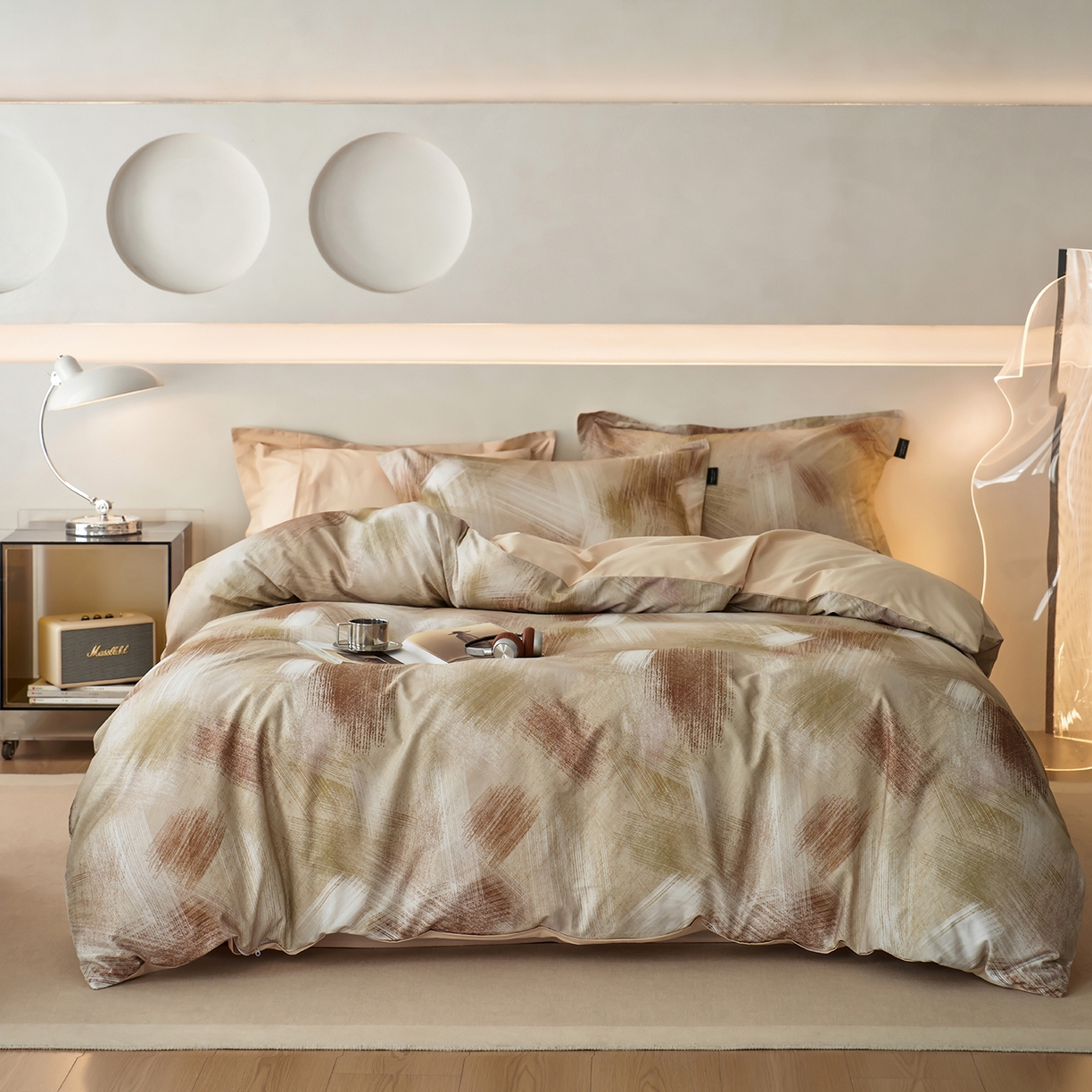 91家纺网 家纺一手货源 找家纺 （总）三味舒屋 2025新款50支全棉印花磨毛四件套-旷野系列 券后（包含优惠券后）不低于289/309元