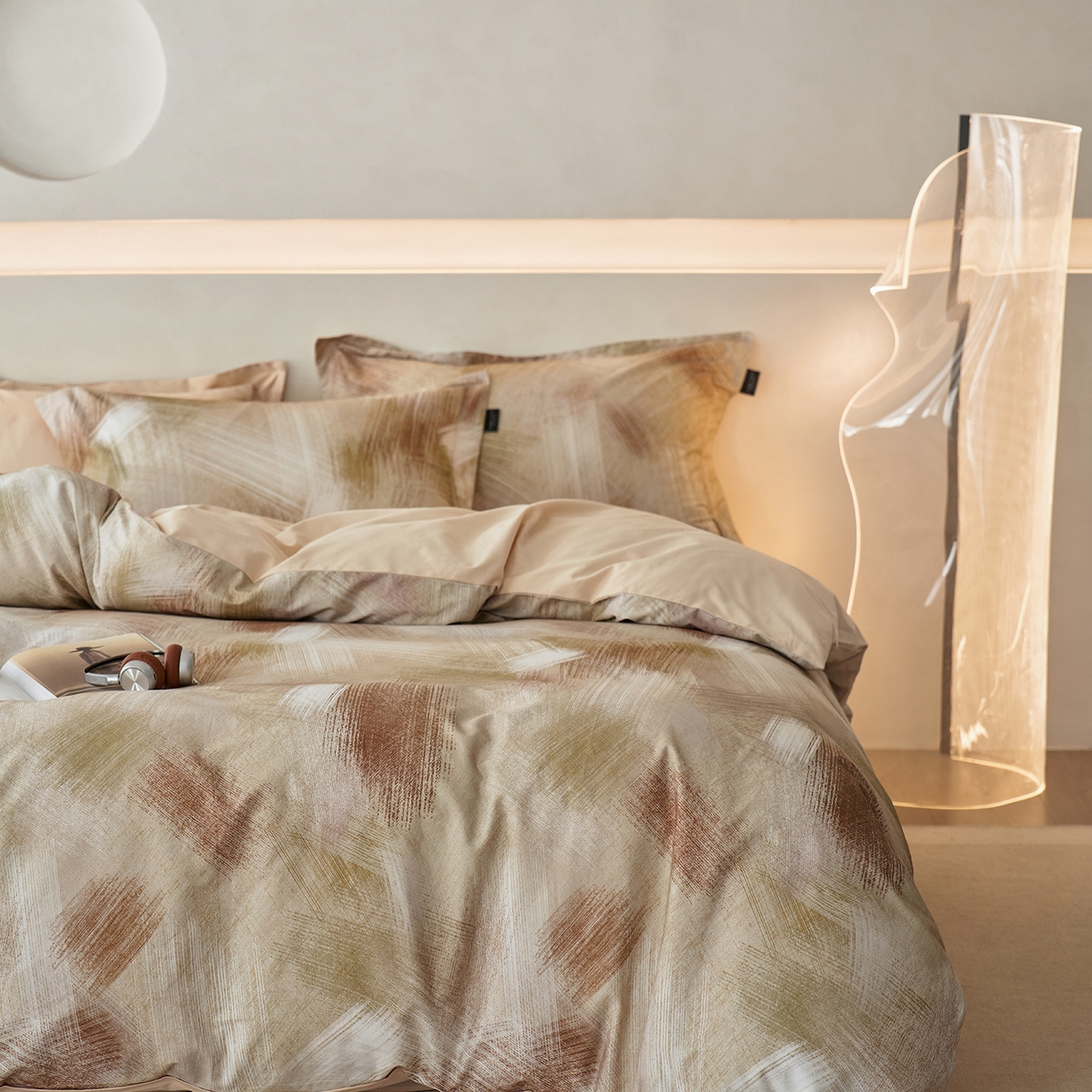 91家纺网 家纺一手货源 找家纺 三味舒屋 2025新款50支全棉印花磨毛四件套-旷野系列 旷野米