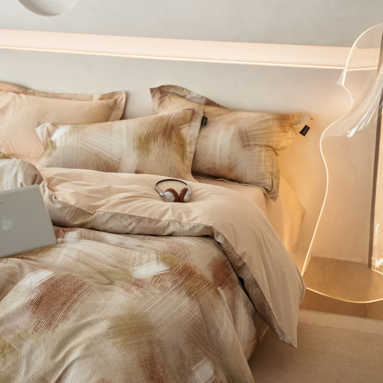 91家纺网 家纺一手货源 找家纺 三味舒屋 2025新款50支全棉印花磨毛四件套-旷野系列 旷野米