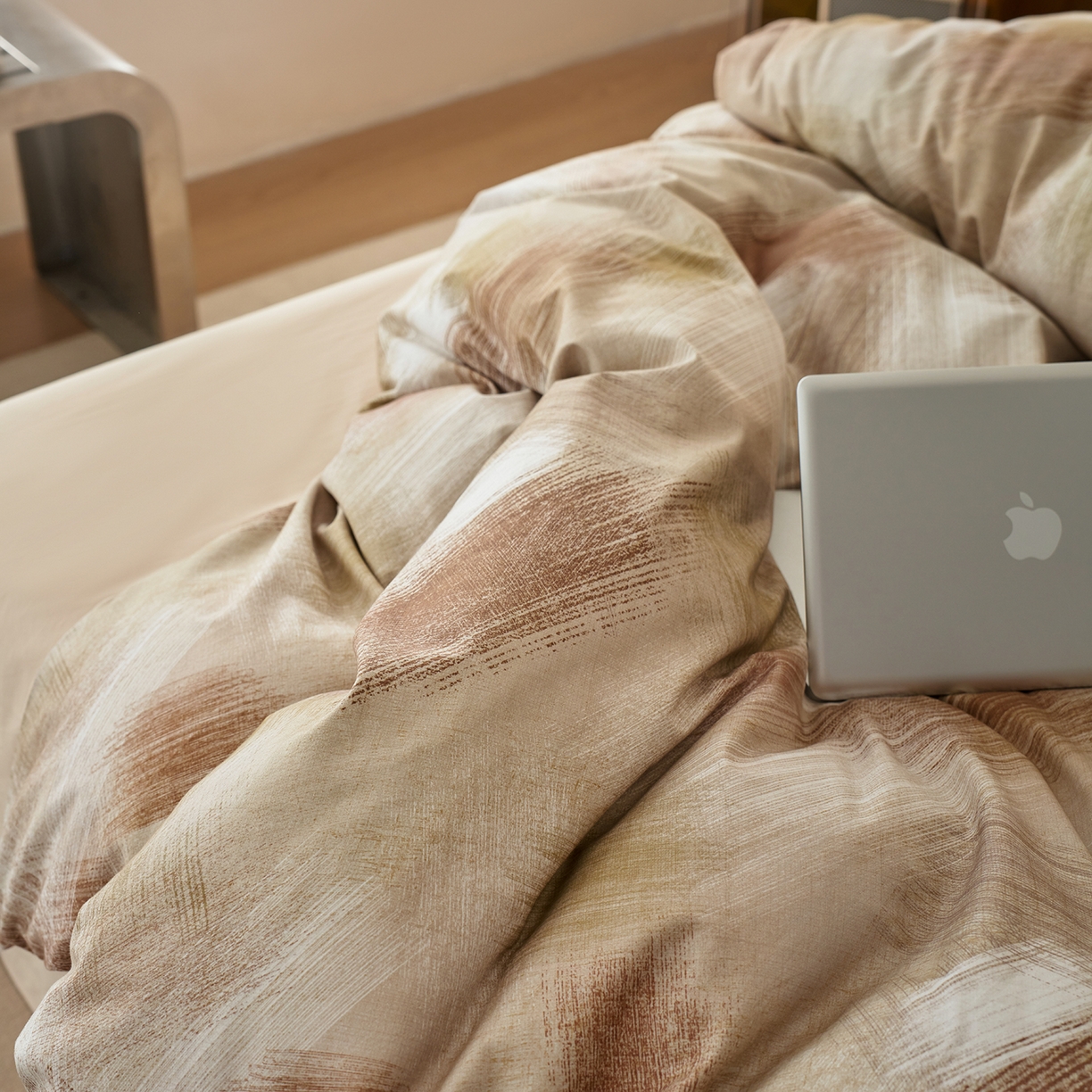 91家纺网 家纺一手货源 找家纺 三味舒屋 2025新款50支全棉印花磨毛四件套-旷野系列 旷野米