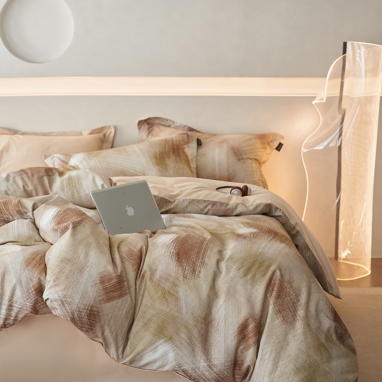 91家纺网 家纺一手货源 找家纺 三味舒屋 2025新款50支全棉印花磨毛四件套-旷野系列 旷野米