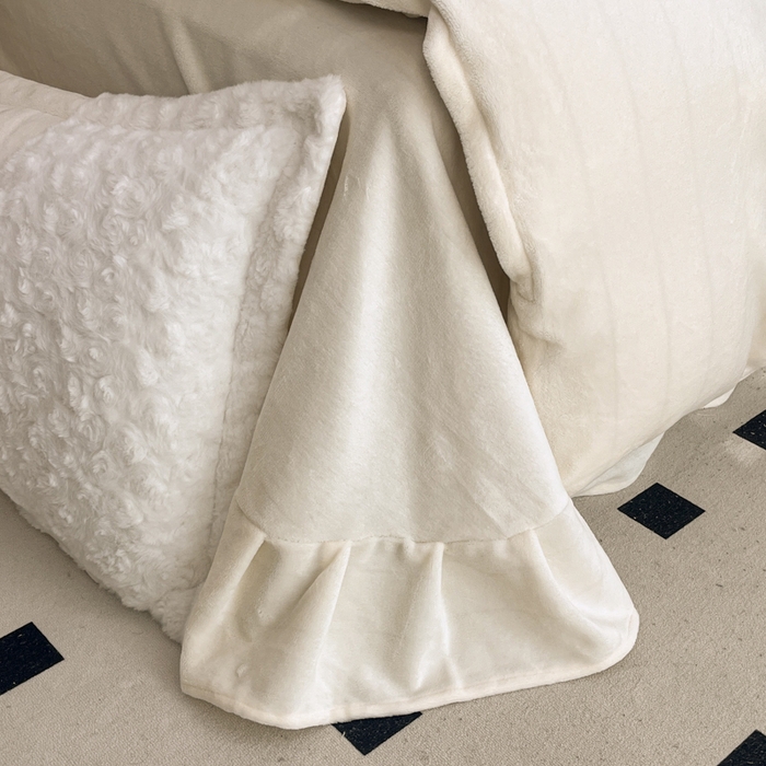 91家纺网 家纺一手货源 找家纺 （总）梓之赫 2025新款全消光牛奶绒四件套-浪漫玫瑰