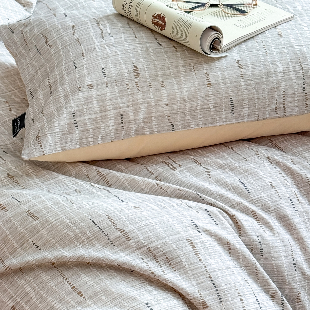 91家纺网 家纺一手货源 找家纺 三味舒屋 2025新款50支全棉印花磨毛四件套-麦吉拉系列 券后（包含优惠券后）不低于289/309元 磨毛麦吉拉米