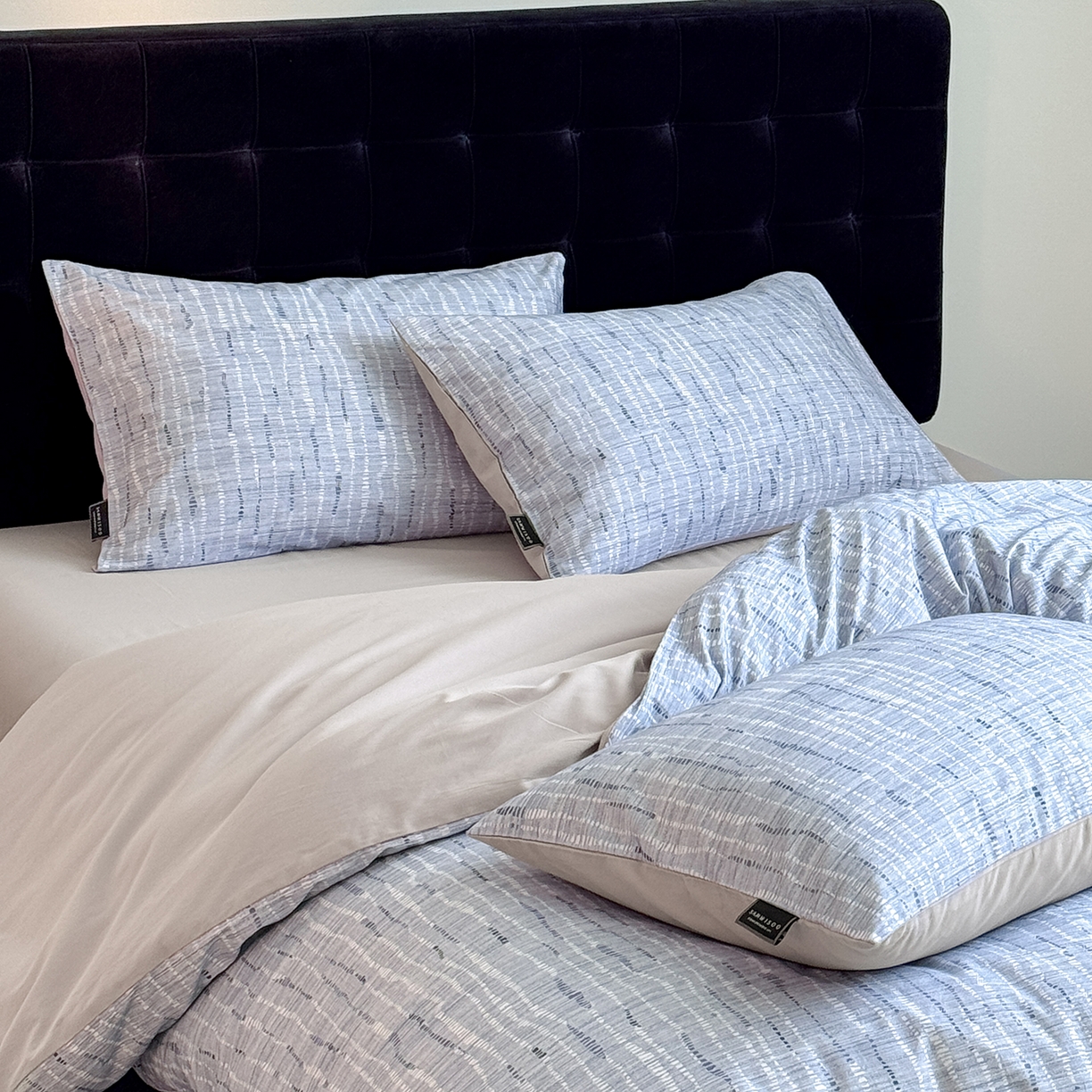 三味舒屋 2025新款50支全棉印花磨毛四件套-麦吉拉系列 券后（包含优惠券后）不低于289/309元 磨毛麦吉拉蓝