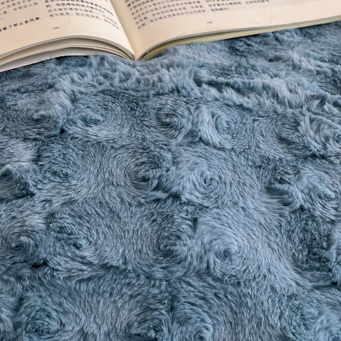 91家纺网 家纺一手货源 找家纺 梓之赫 2025新款全消光牛奶绒四件套-浪漫玫瑰 浪漫玫瑰-宝石蓝