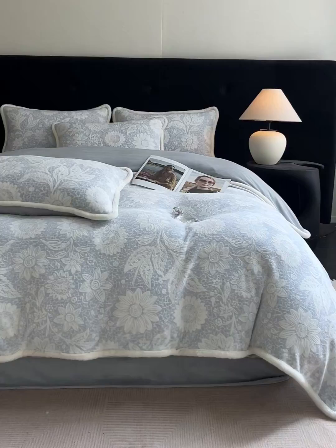 91家纺网 家纺一手货源 找家纺 （总）极简 2025新款立体雕花牛奶绒四件套系列