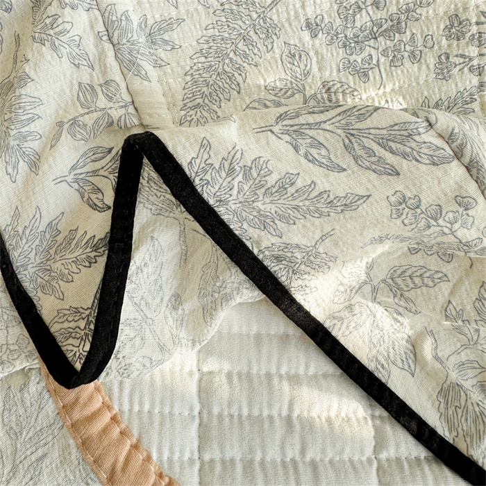 91家纺网 家纺一手货源 找家纺 小叮当家纺仓储工厂店 买家秀 爆款花型2025新款床盖豆豆被套春秋被套冬被云感超软木棉被子被芯 豆豆被-蓝纹夜韵