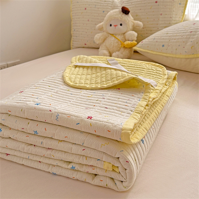 91家纺网 家纺一手货源 找家纺 小叮当家纺仓储工厂店 买家秀 爆款花型2025新款床盖豆豆被套春秋被套冬被云感超软木棉被子被芯 豆豆被-彩星甜梦