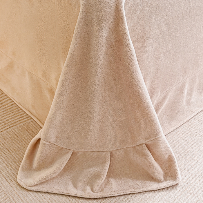 91家纺网 家纺一手货源 找家纺 极简 2025新款立体雕花牛奶绒四件套系列 丽塔-黄