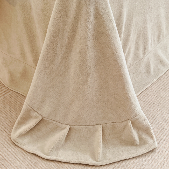 91家纺网 家纺一手货源 找家纺 极简 2025新款立体雕花牛奶绒四件套系列 罗赛拉-黄