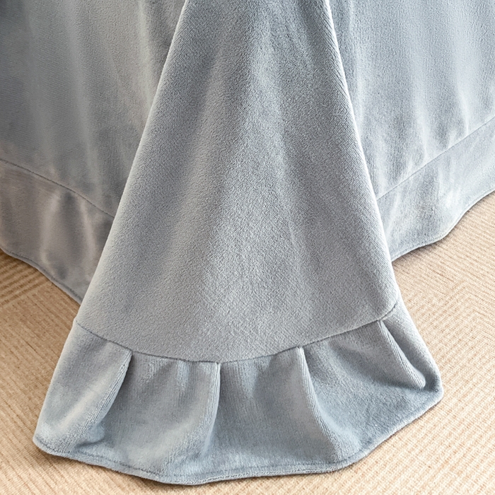 91家纺网 家纺一手货源 找家纺 极简 2025新款立体雕花牛奶绒四件套系列 罗赛拉-紫