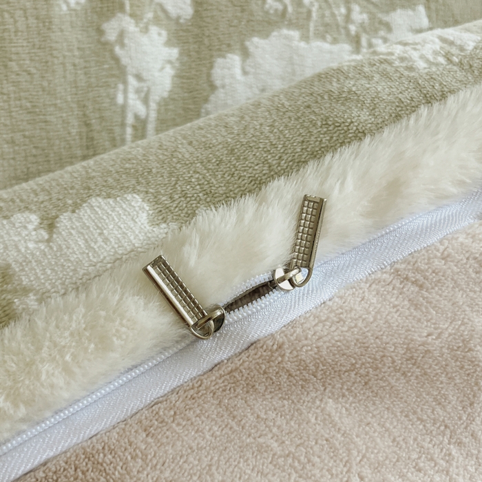 91家纺网 家纺一手货源 找家纺 极简 2025新款立体雕花牛奶绒四件套系列 米菲娜-绿