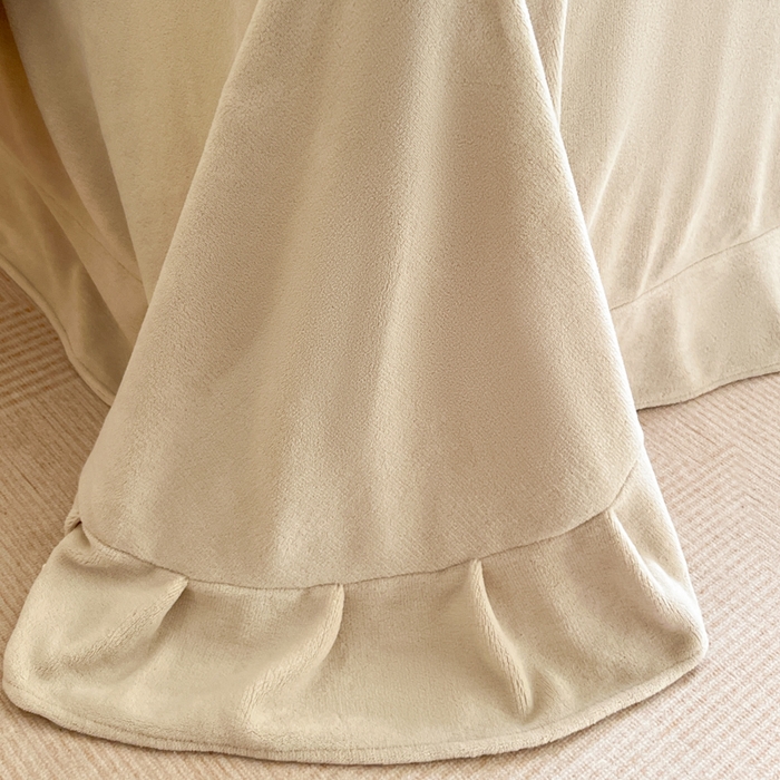 91家纺网 家纺一手货源 找家纺 极简 2025新款立体雕花牛奶绒四件套系列 普罗旺斯-黄