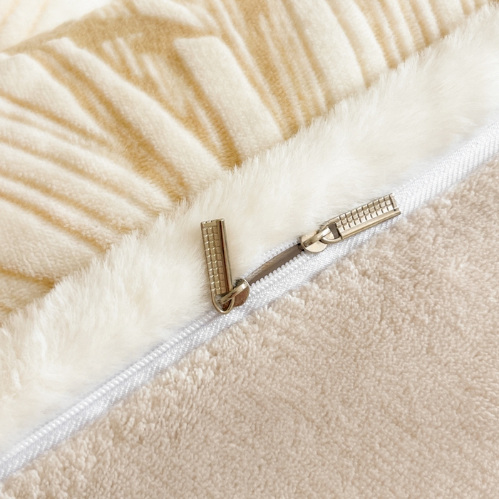 91家纺网 家纺一手货源 找家纺 极简 2025新款立体雕花牛奶绒四件套系列 普罗旺斯-黄