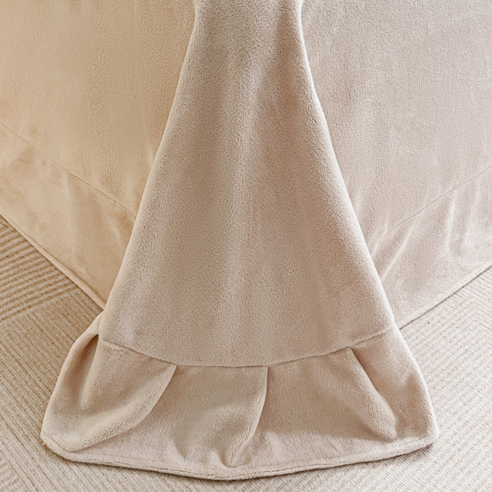 91家纺网 家纺一手货源 找家纺 极简 2025新款立体雕花牛奶绒四件套系列 托斯卡纳-棕