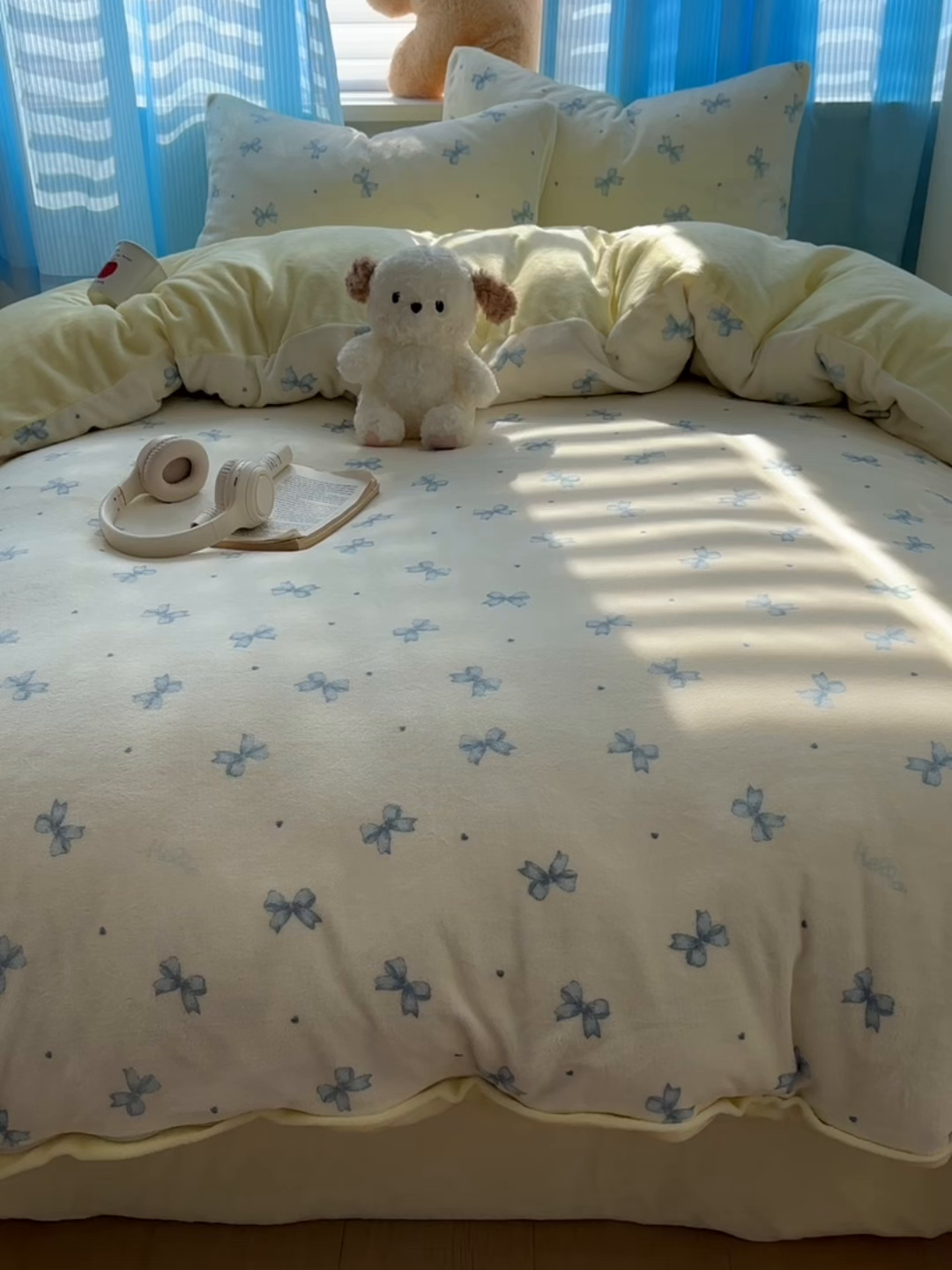 91家纺网 家纺一手货源 找家纺 小叮当家纺仓储工厂店 买家秀 爆款花型2025新款小清新180克跑量款牛奶绒单被套 被套单件 奶黄少女结