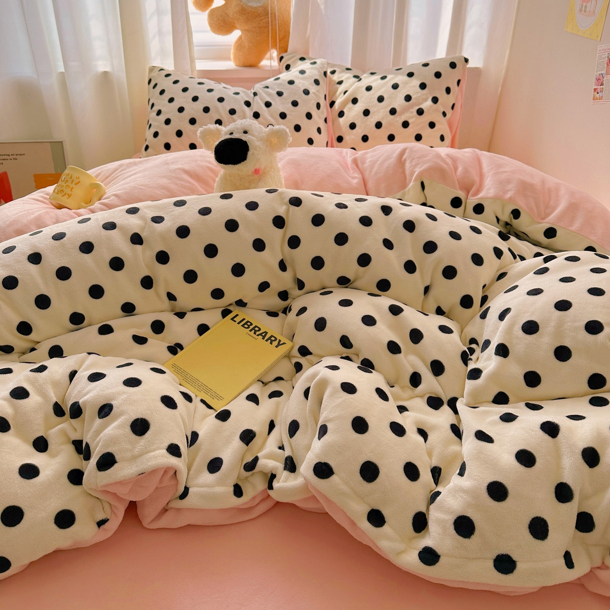 91家纺网 家纺一手货源 找家纺 小叮当家纺仓储工厂店 买家秀 爆款花型2025新款小清新180克跑量款牛奶绒单被套 被套单件 少女珍珠茶