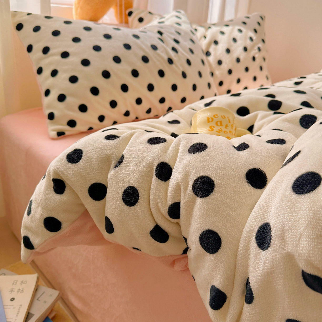 91家纺网 家纺一手货源 找家纺 小叮当家纺仓储工厂店 买家秀 爆款花型2025新款小清新180克跑量款牛奶绒单被套 被套单件 少女珍珠茶