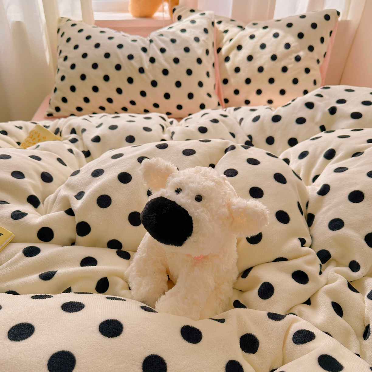 91家纺网 家纺一手货源 找家纺 小叮当家纺仓储工厂店 买家秀 爆款花型2025新款小清新180克跑量款牛奶绒单被套 被套单件 少女珍珠茶