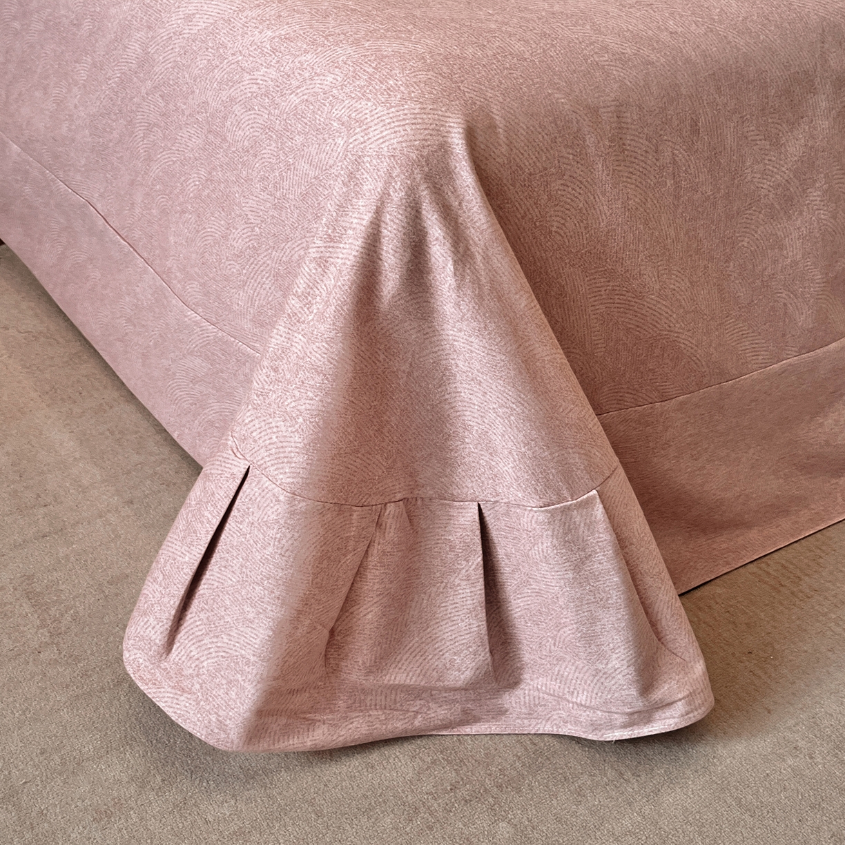 91家纺网 家纺一手货源 找家纺 简如 2025新款100%全棉纯棉磨毛四件套（有买家秀） 德洛克-棕