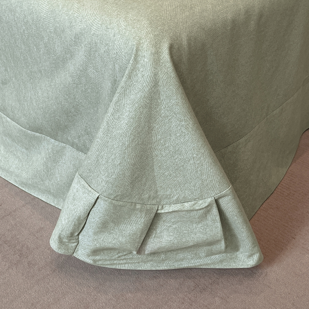 91家纺网 家纺一手货源 找家纺 简如 2025新款100%全棉纯棉磨毛四件套（有买家秀） 花庭悦舞-绿