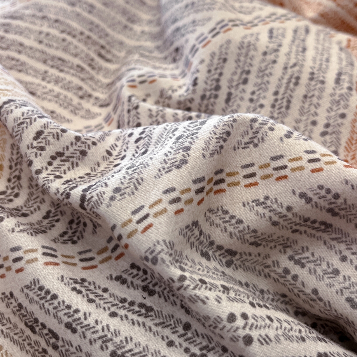 91家纺网 家纺一手货源 找家纺 简如 2025新款100%全棉纯棉磨毛四件套（有买家秀） 曼迪尼-桔