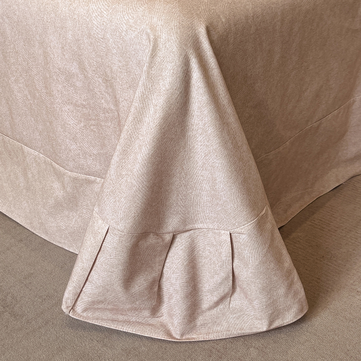 91家纺网 家纺一手货源 找家纺 简如 2025新款100%全棉纯棉磨毛四件套（有买家秀） 曼迪尼-桔