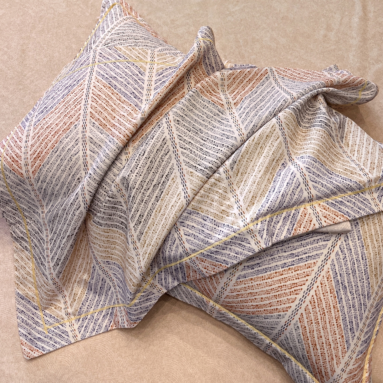 91家纺网 家纺一手货源 找家纺 简如 2025新款100%全棉纯棉磨毛四件套（有买家秀） 曼迪尼-桔