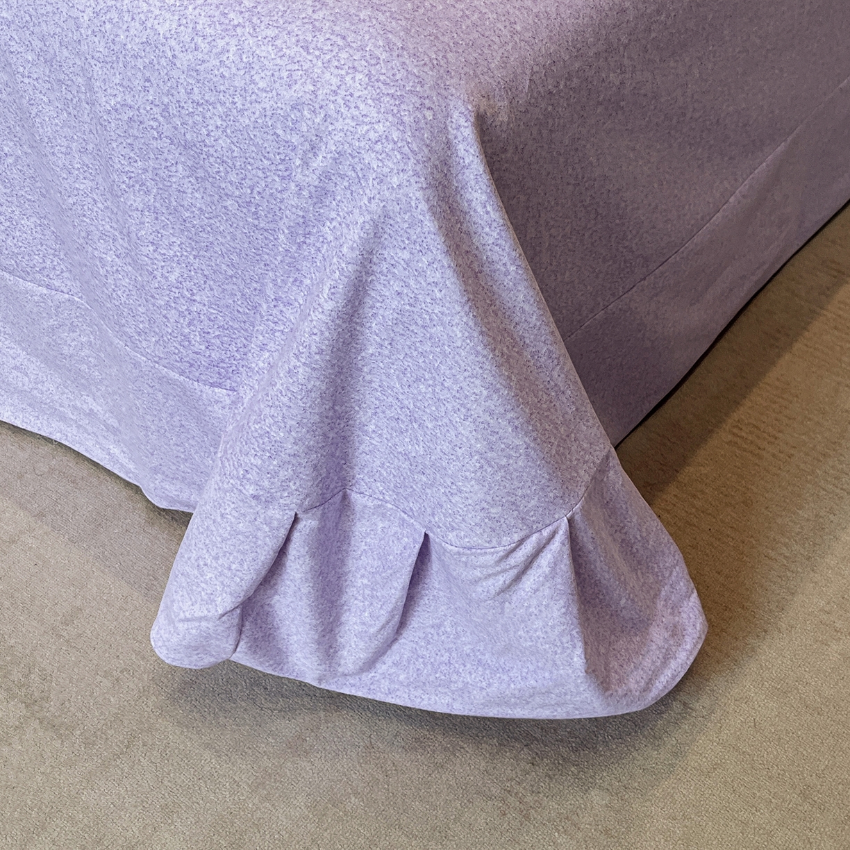 91家纺网 家纺一手货源 找家纺 简如 2025新款100%全棉纯棉磨毛四件套（有买家秀） 曼迪尼-紫