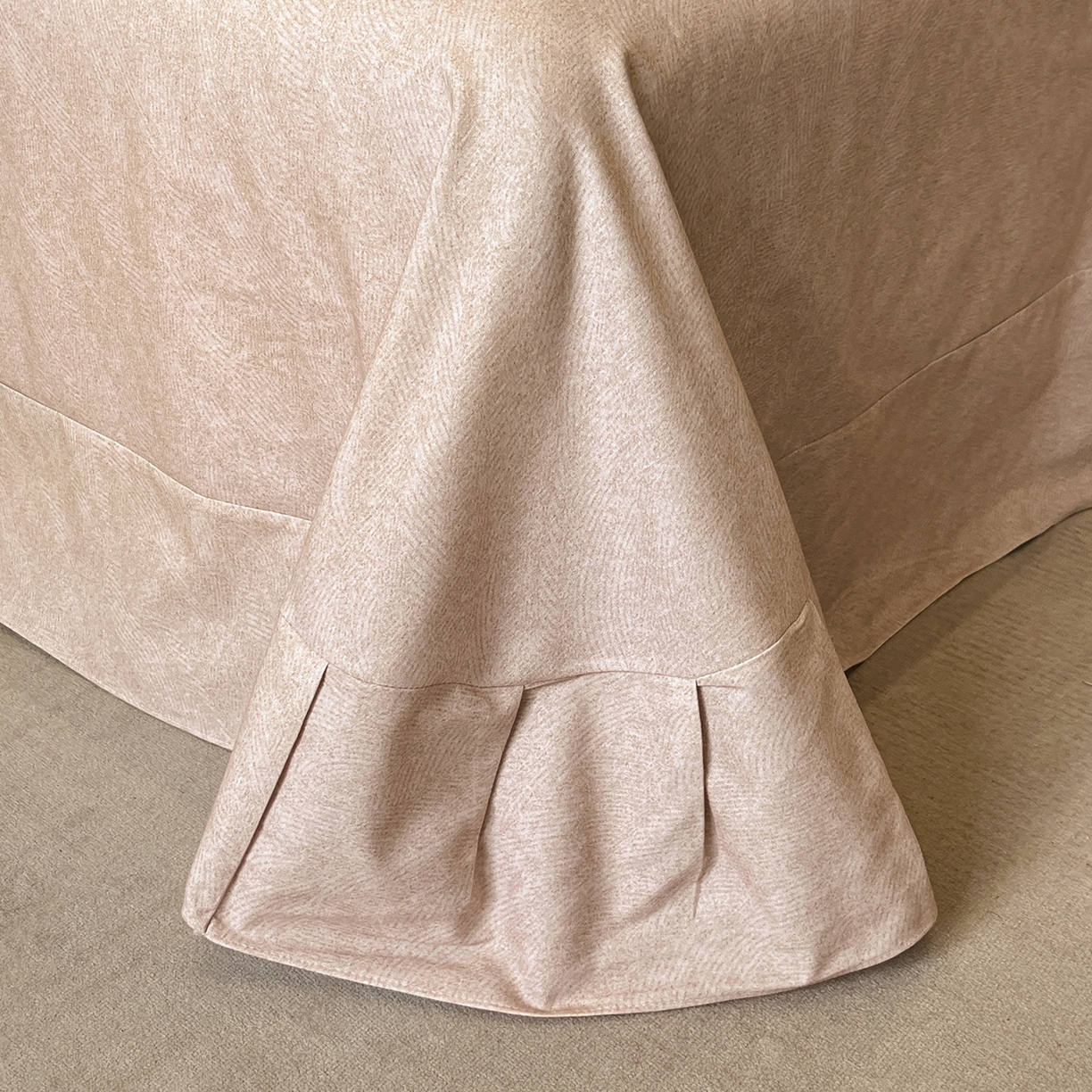 91家纺网 家纺一手货源 找家纺 简如 2025新款100%全棉纯棉磨毛四件套（有买家秀） 佩洛西-棕