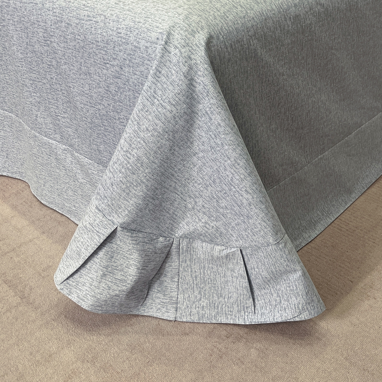 91家纺网 家纺一手货源 找家纺 简如 2025新款100%全棉纯棉磨毛四件套（有买家秀） 情歌-灰