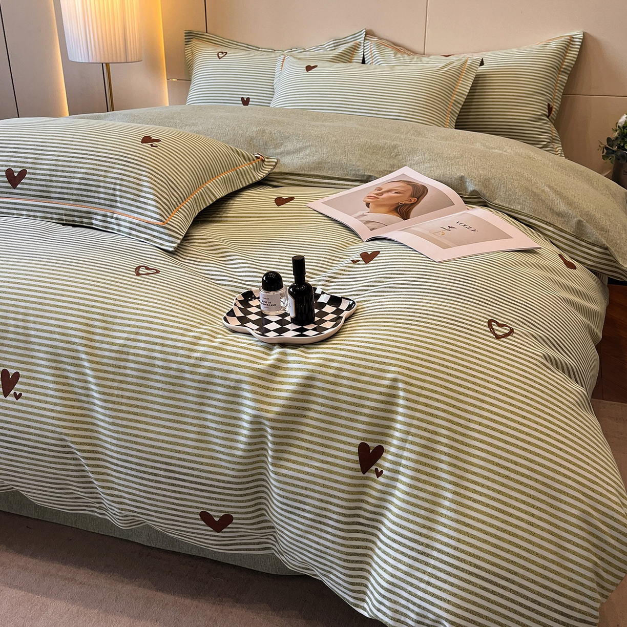 91家纺网 家纺一手货源 找家纺 简如 2025新款100%全棉纯棉磨毛四件套（有买家秀） 心愿条-黄