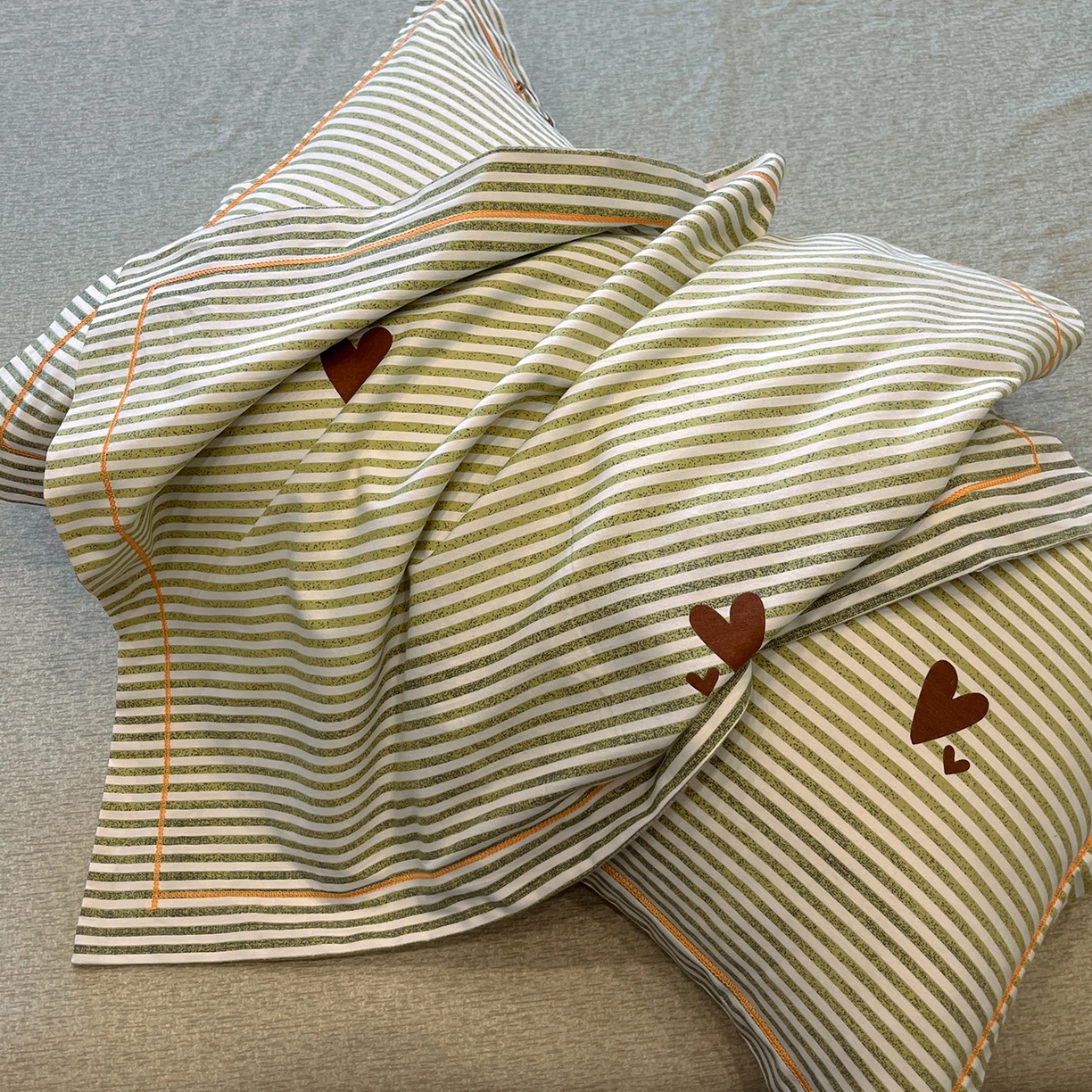 91家纺网 家纺一手货源 找家纺 简如 2025新款100%全棉纯棉磨毛四件套（有买家秀） 心愿条-黄