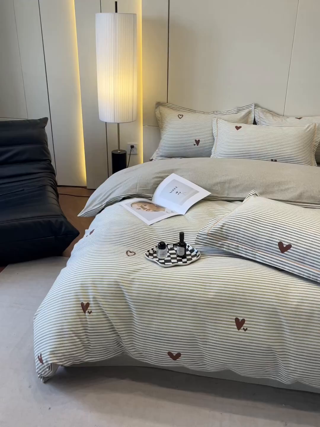 91家纺网 家纺一手货源 找家纺 简如 2025新款100%全棉纯棉磨毛四件套（有买家秀） 心愿条-黄