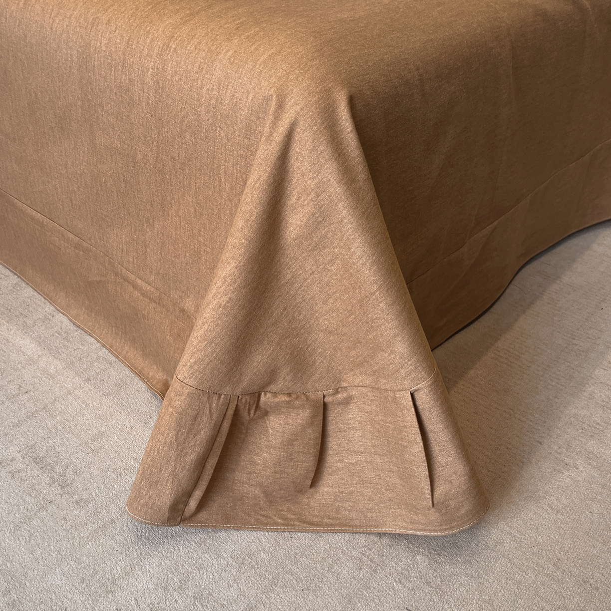 91家纺网 家纺一手货源 找家纺 简如 2025新款100%全棉纯棉磨毛四件套（有买家秀） 兹洛-桔