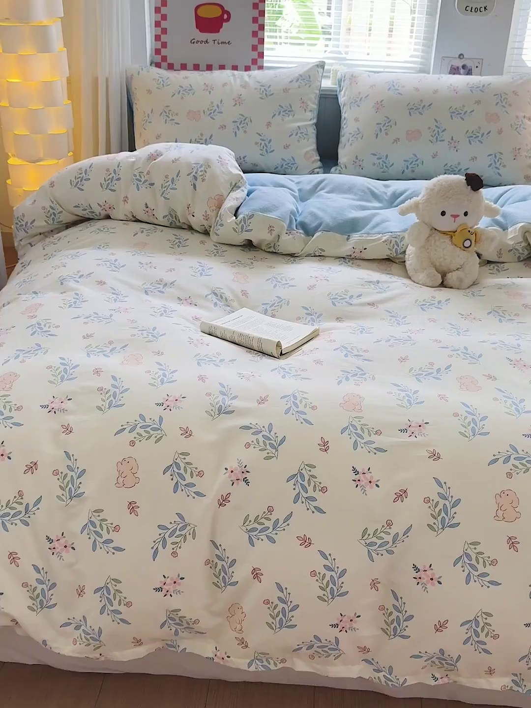 91家纺网 家纺一手货源 找家纺 捌月 2025新款棉加绒A版13372全棉B版高克重牛奶绒四件套直播新品 寻觅