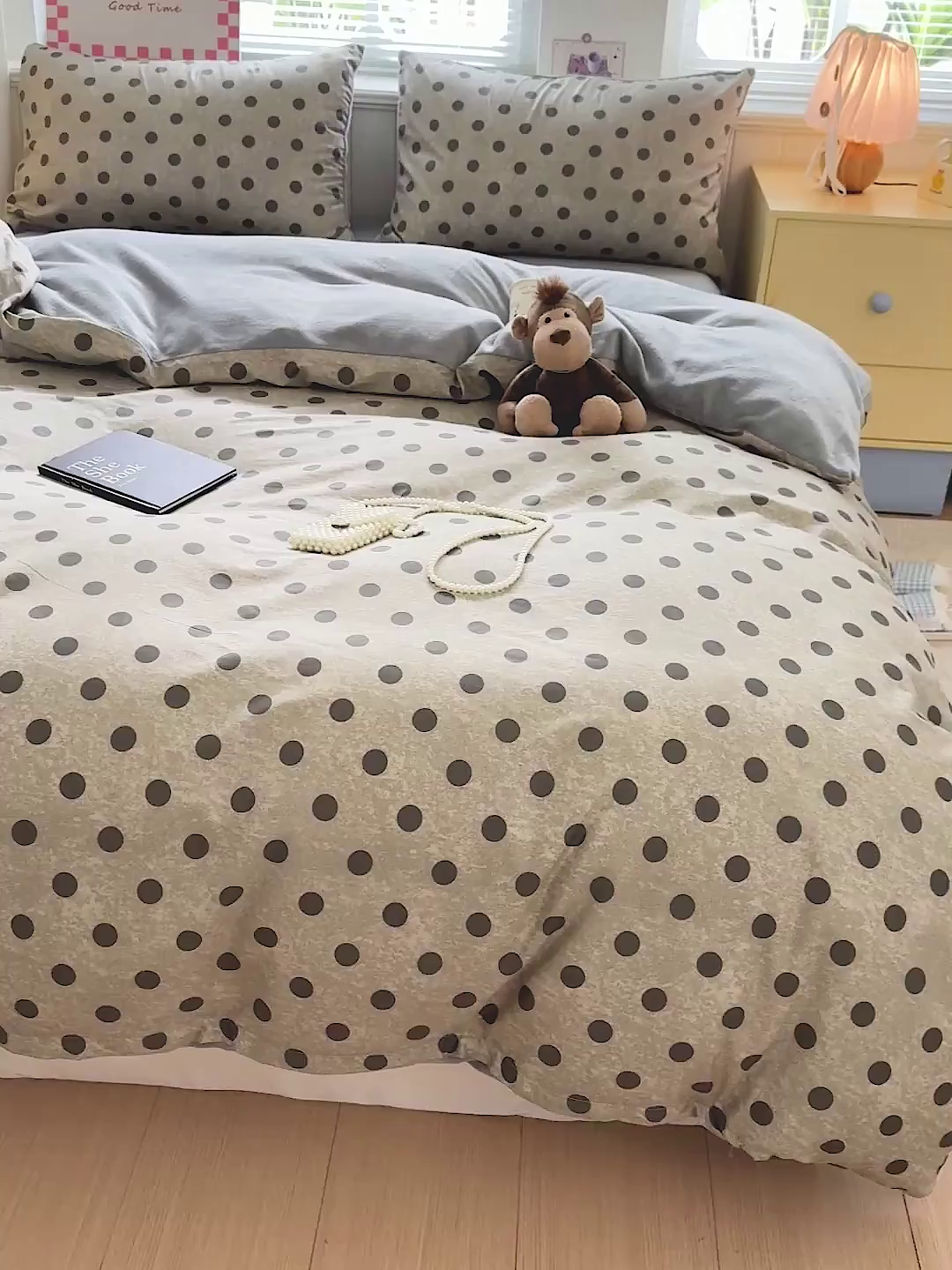 91家纺网 家纺一手货源 找家纺 捌月 2025新款棉加绒A版13372全棉B版高克重牛奶绒四件套直播新品 圆梦