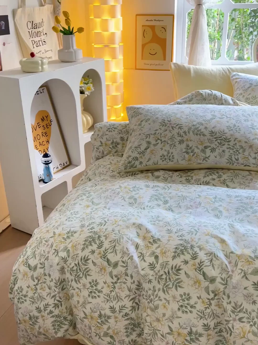 91家纺网 家纺一手货源 找家纺 捌月 2025新款棉加绒A版13372全棉B版高克重牛奶绒四件套直播新品 墨雨云间