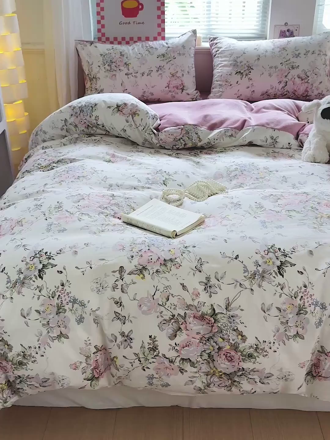 91家纺网 家纺一手货源 找家纺 捌月 2025新款棉加绒A版13372全棉B版高克重牛奶绒四件套直播新品 薇薇安