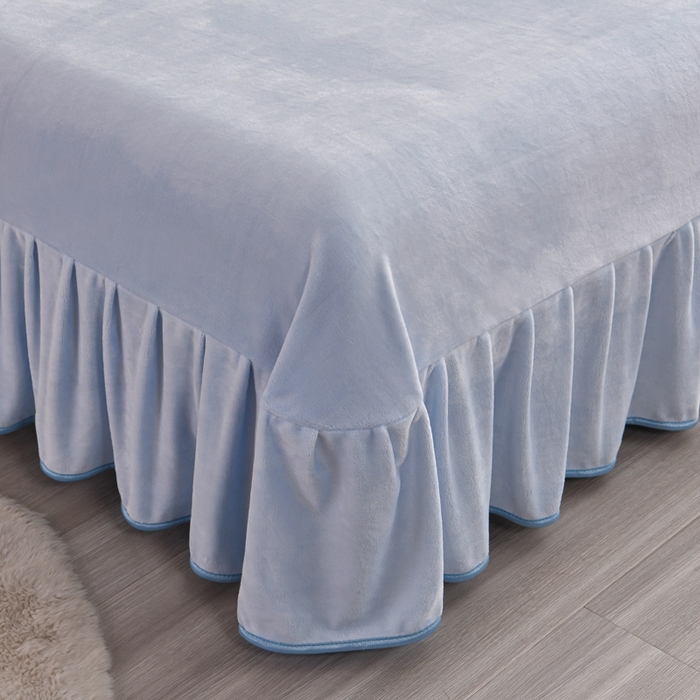 91家纺网 家纺一手货源 找家纺 芯诗曼2025新款8.5斤直播热款高克重牛奶绒法莱绒水晶金貂法莱绒四件套 豆蔻年华