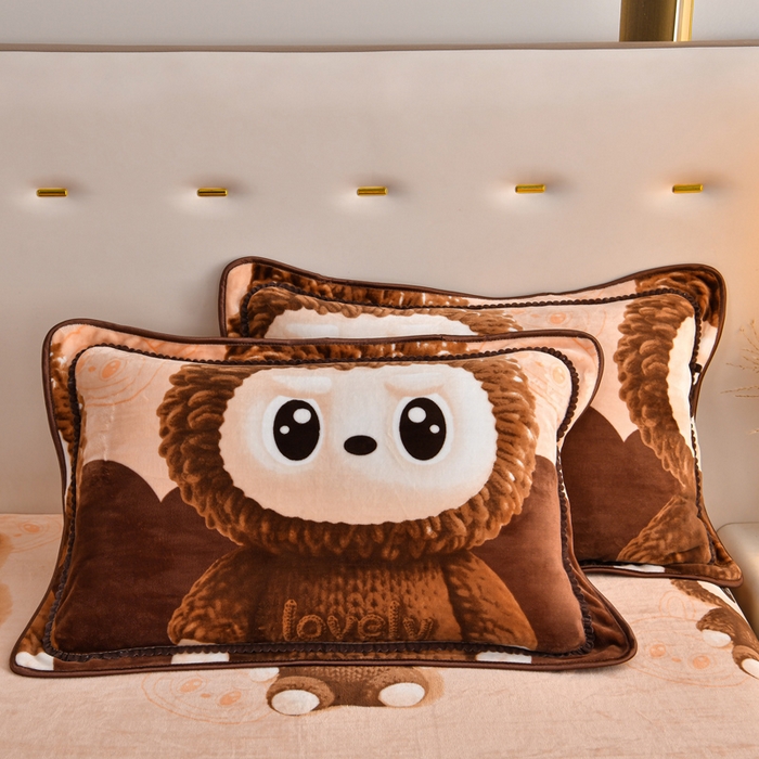 91家纺网 家纺一手货源 找家纺 芯诗曼2025新款8.5斤直播热款高克重牛奶绒法莱绒水晶金貂法莱绒四件套 拉布布