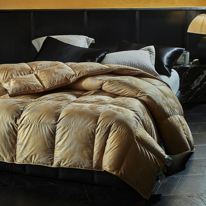 91家纺网 家纺一手货源 找家纺 （总）暖羽屋羽绒馆 2025新款95白鹅绒被芯 羽绒被子 鹅绒被婚庆 双人冬被 春秋被2米