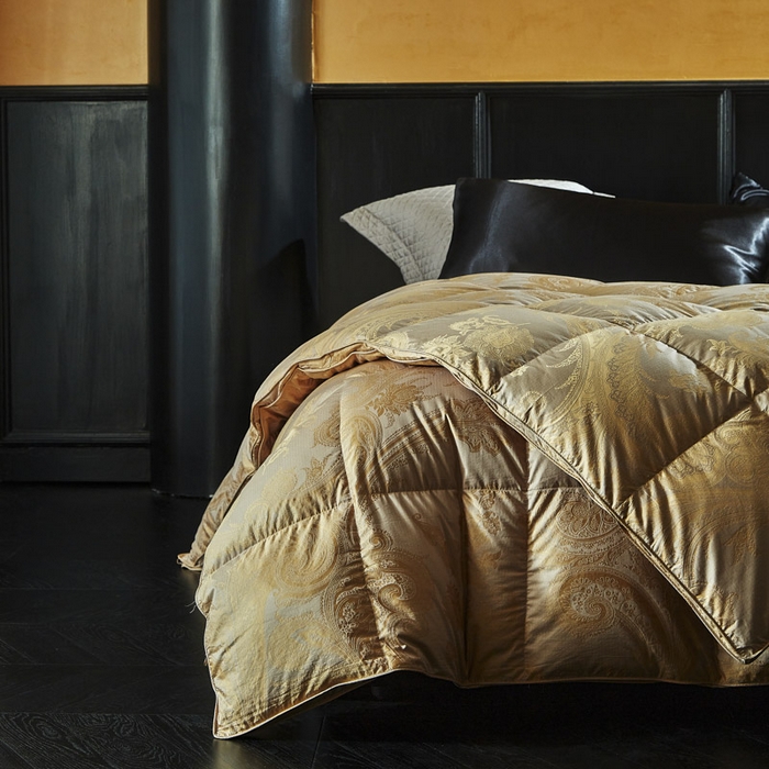 91家纺网 家纺一手货源 找家纺 （总）暖羽屋羽绒馆 2025新款95白鹅绒被芯 羽绒被子 鹅绒被婚庆 双人冬被 春秋被2米